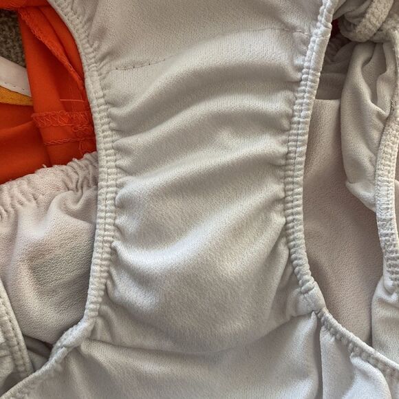 Nike Dri-Fit Orange White Athletic Shorts Size XS - Picture 12 of 13